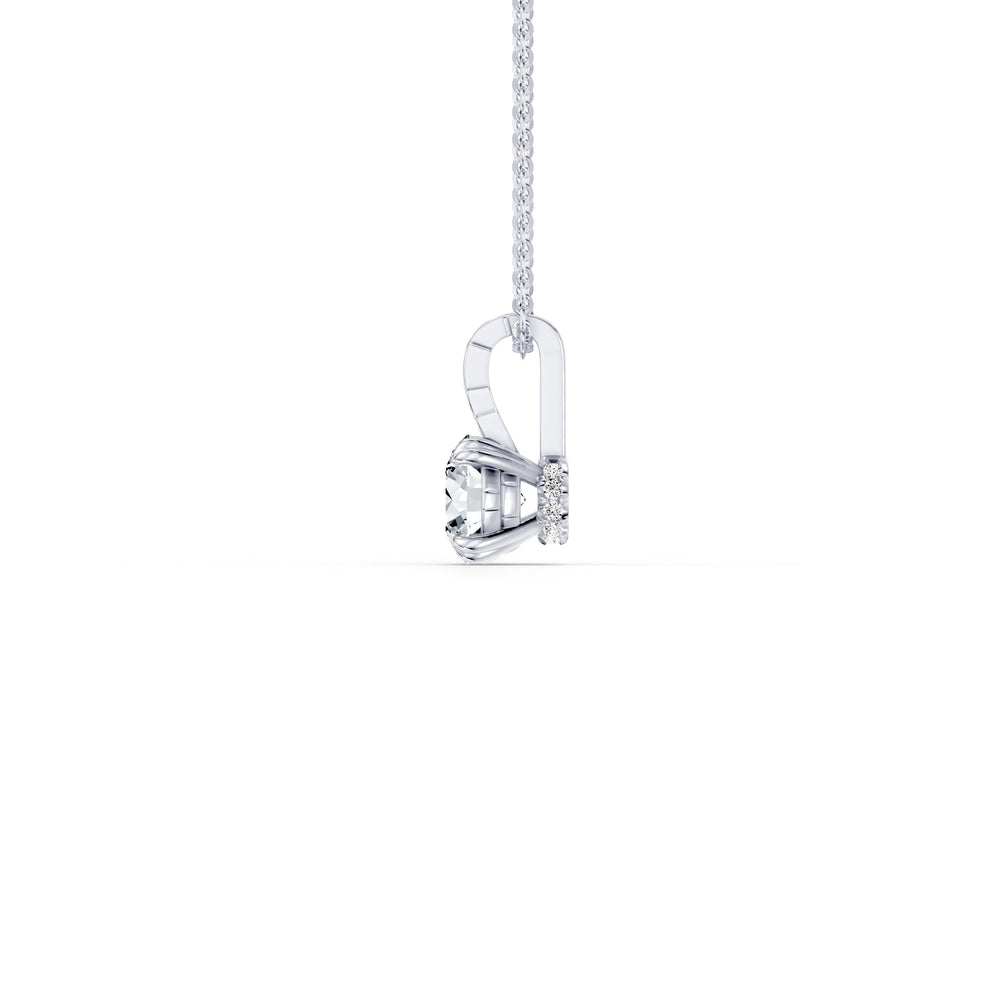 Soho Bezel Lab Diamond Round Brilliant Pendant image 3