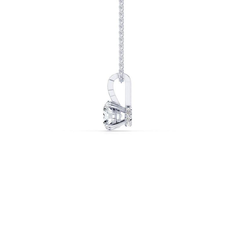 Soho Bezel Lab Diamond Round Brilliant Pendant image 3
