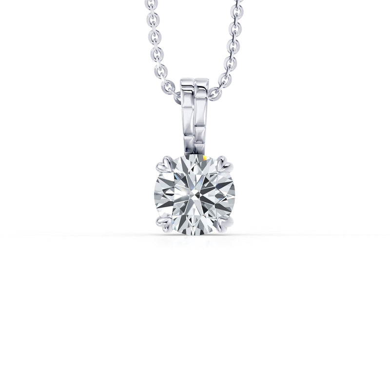 Soho Bezel Lab Diamond Round Brilliant Pendant image 2
