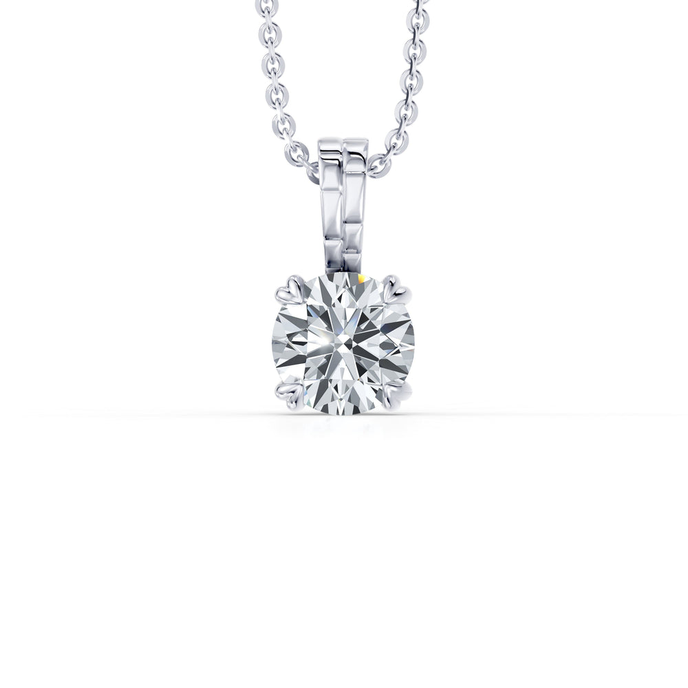 Soho Bezel Lab Diamond Round Brilliant Pendant image 14