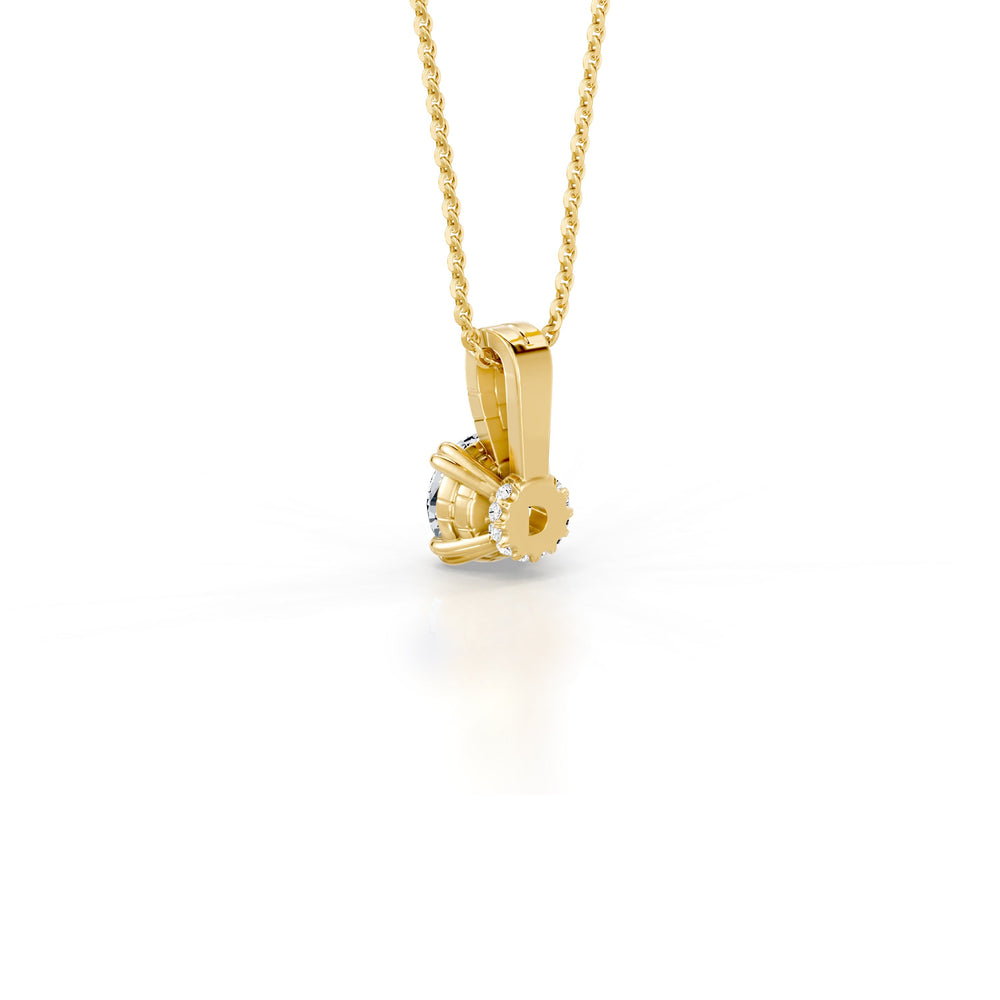 Soho Bezel Lab Diamond Round Brilliant Pendant image 8