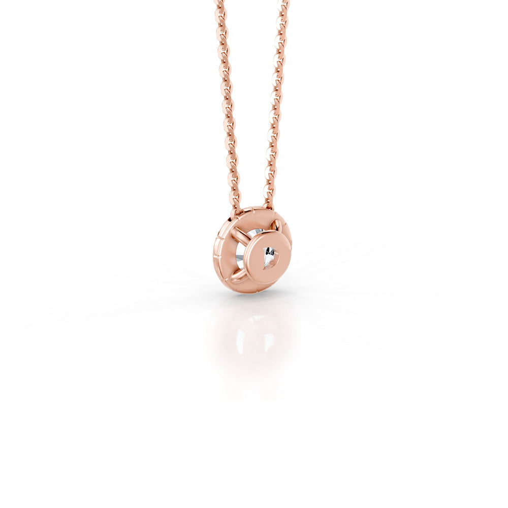 Soho Bezel Essential Lab Diamond Round Brilliant Necklace image 12