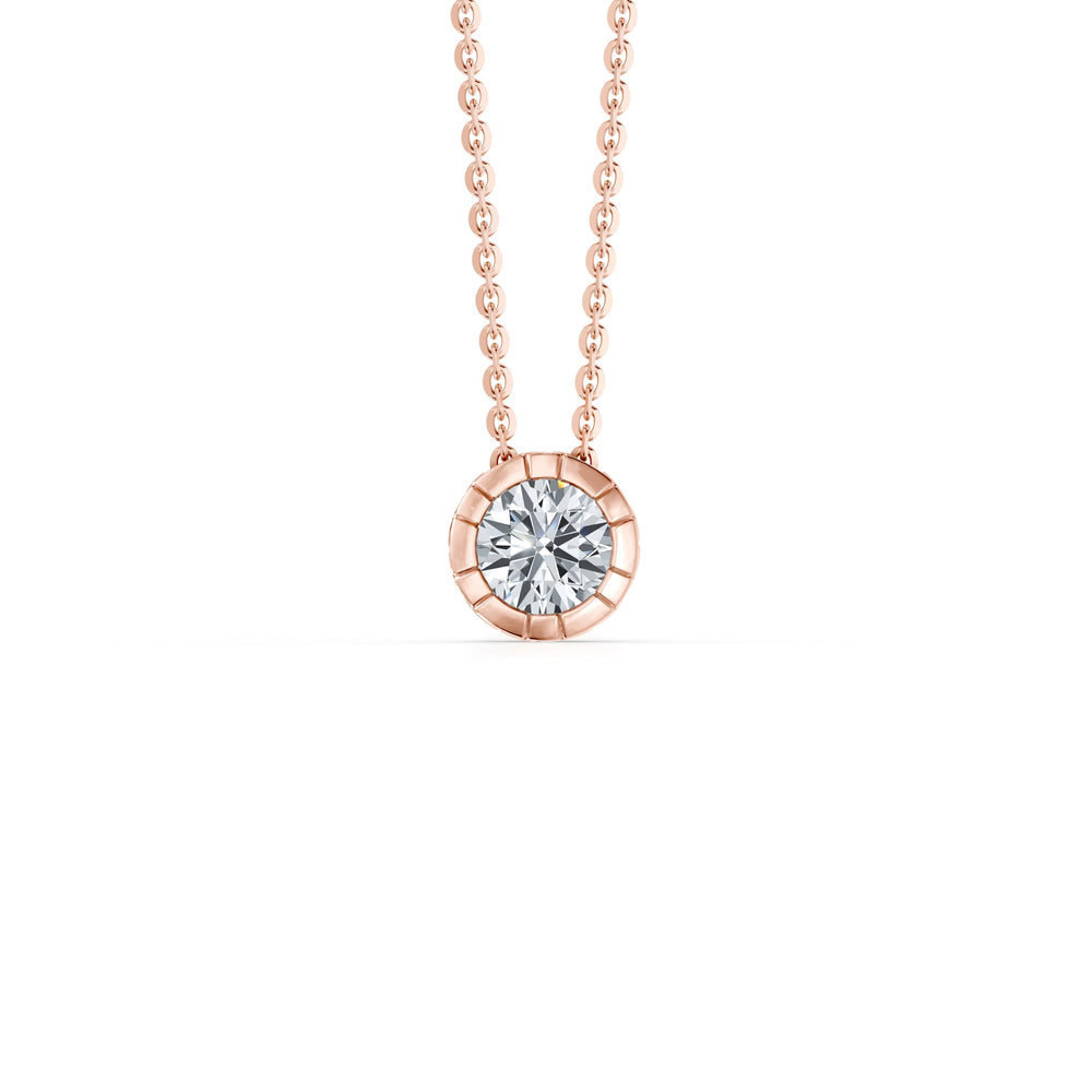 Soho Bezel Essential Lab Diamond Round Brilliant Necklace image 9