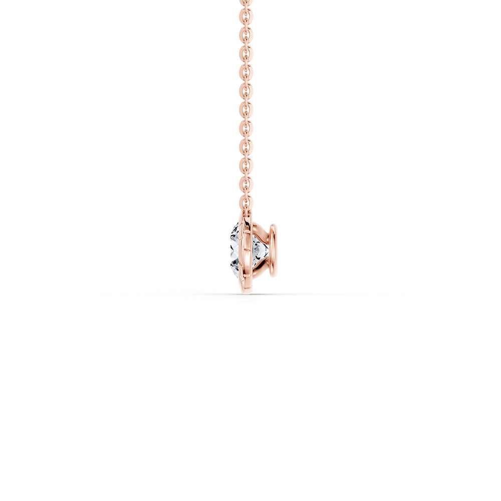 Soho Bezel Essential Lab Diamond Round Brilliant Necklace image 11