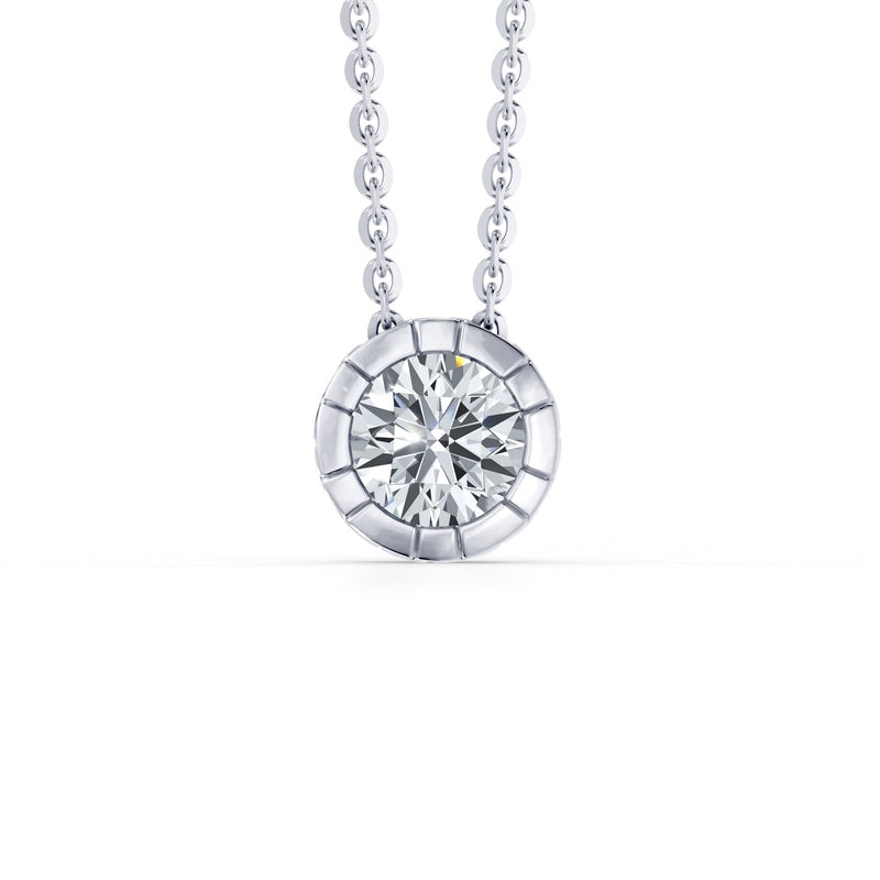 Soho Bezel Essential Lab Diamond Round Brilliant Necklace image 2