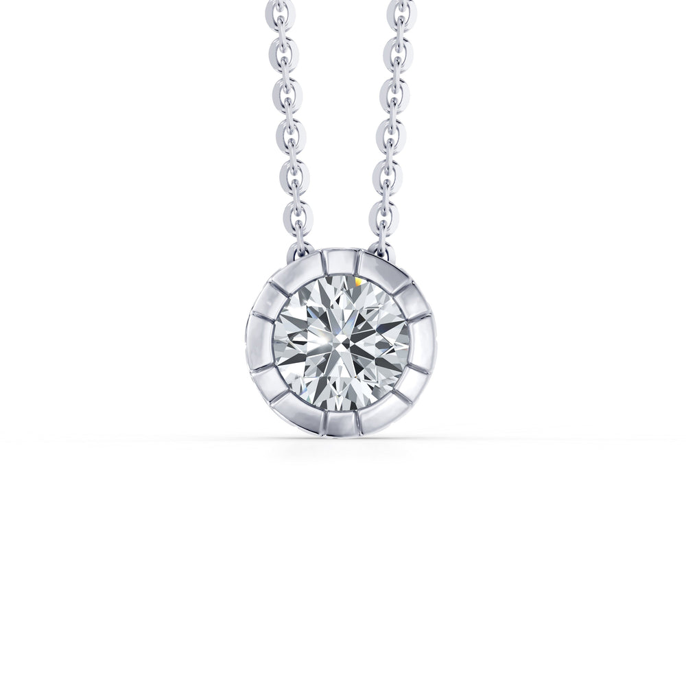 Soho Bezel Essential Lab Diamond Round Brilliant Necklace image 14