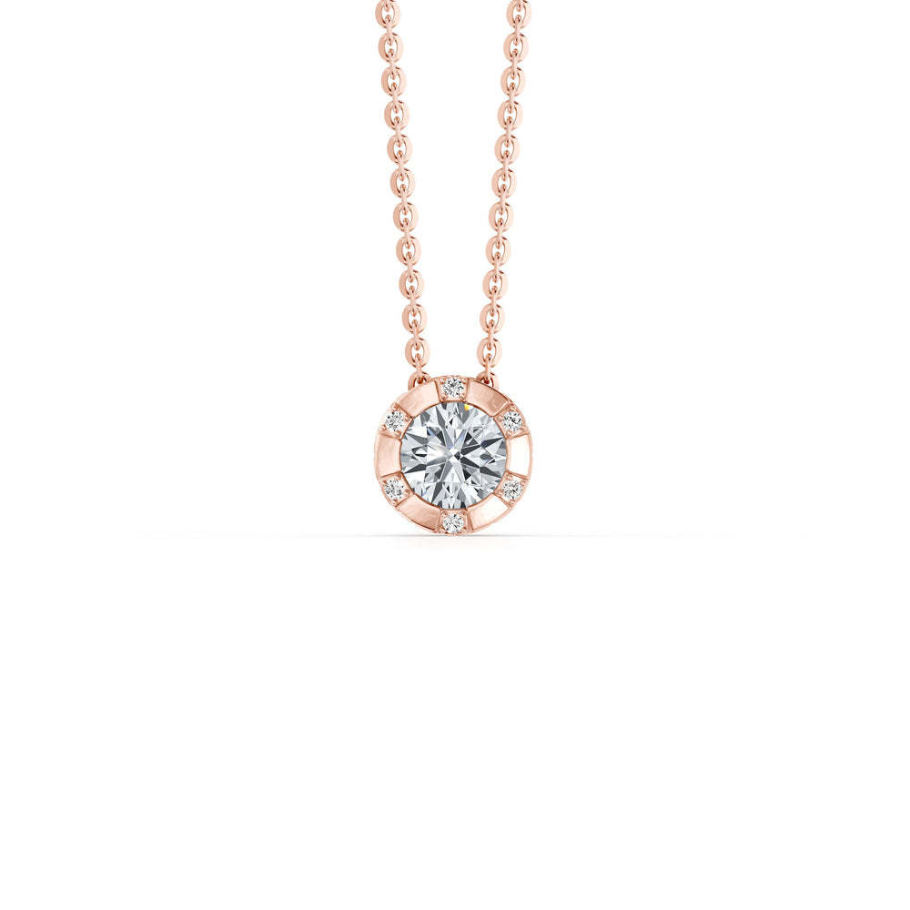 Soho Bezel Round Brilliant Studded Necklace image 9