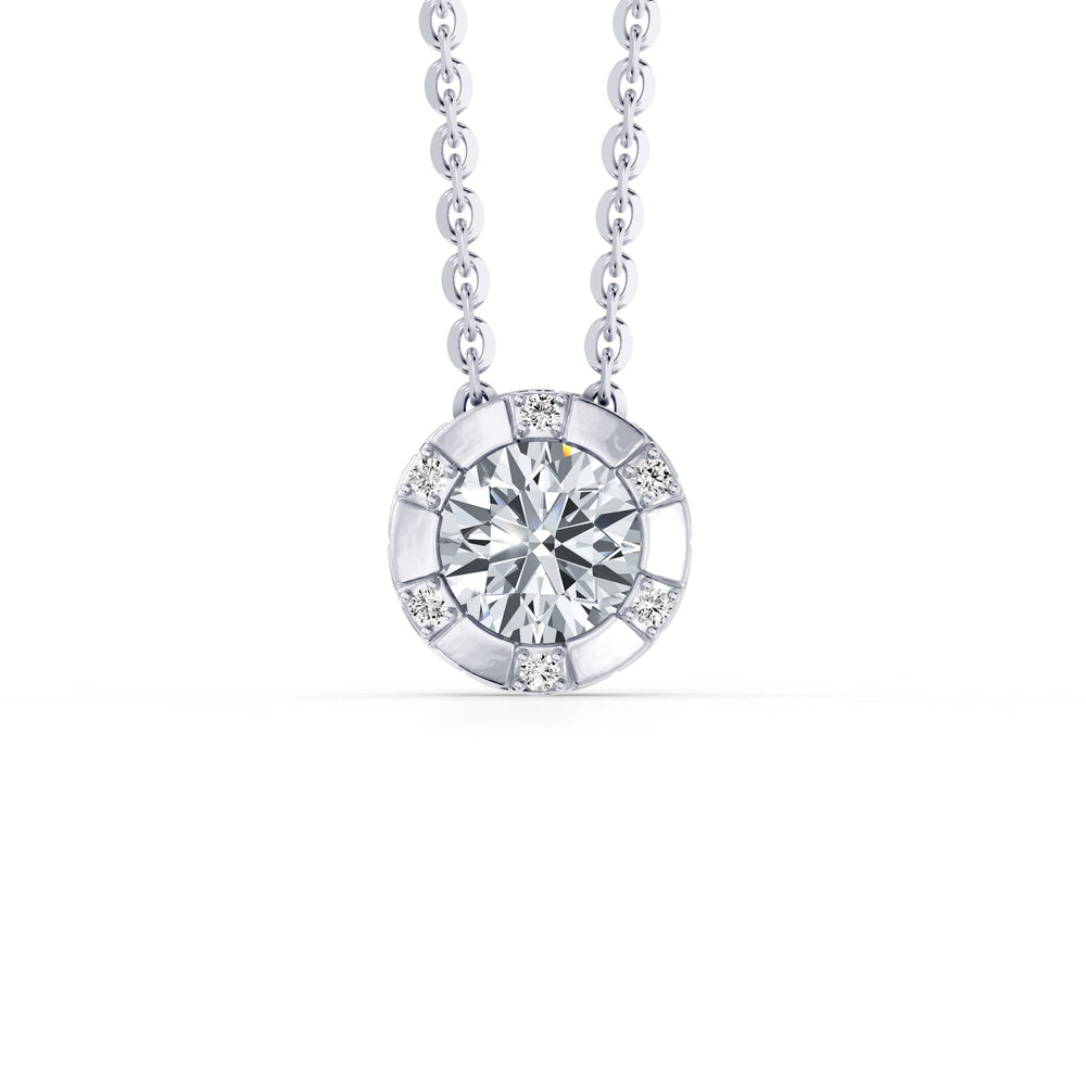 Soho Bezel Round Brilliant Studded Necklace image 2