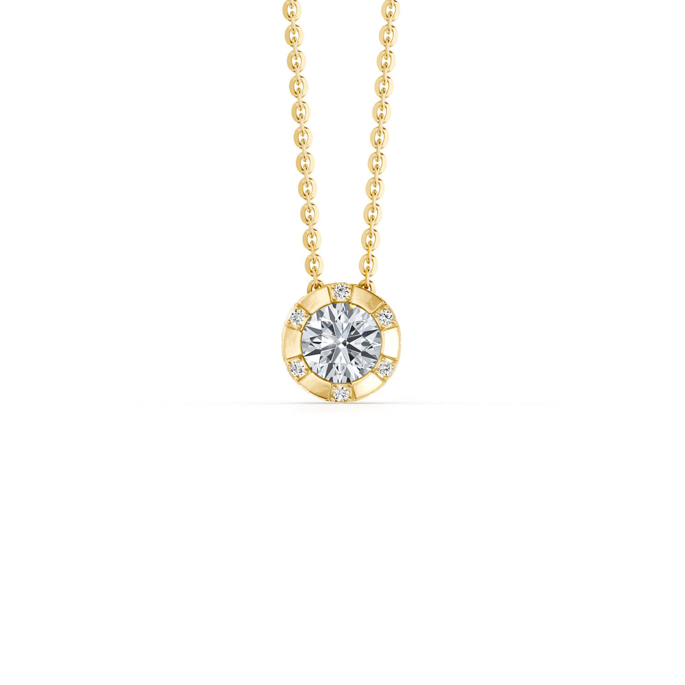 Soho Bezel Round Brilliant Studded Necklace image 5