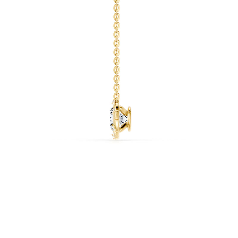 Soho Bezel Round Brilliant Studded Necklace image 7