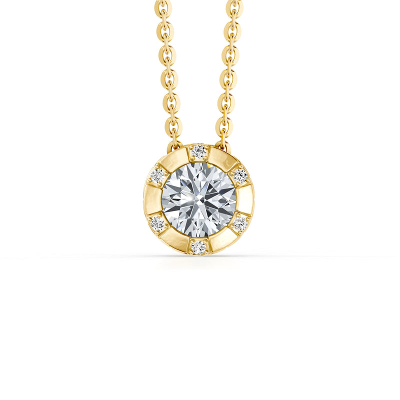 Soho Bezel Round Brilliant Studded Necklace image 6