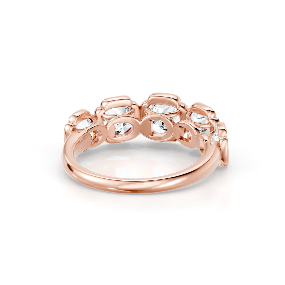 Dorée 5-Stone Lab Diamond Cushion Band image 16