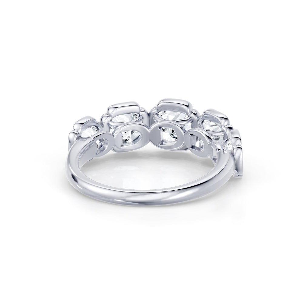 Dorée 5-Stone Lab Diamond Cushion Band image 4