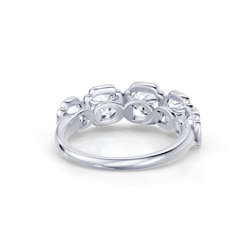 Dorée 5-Stone Lab Diamond Cushion Band image 4