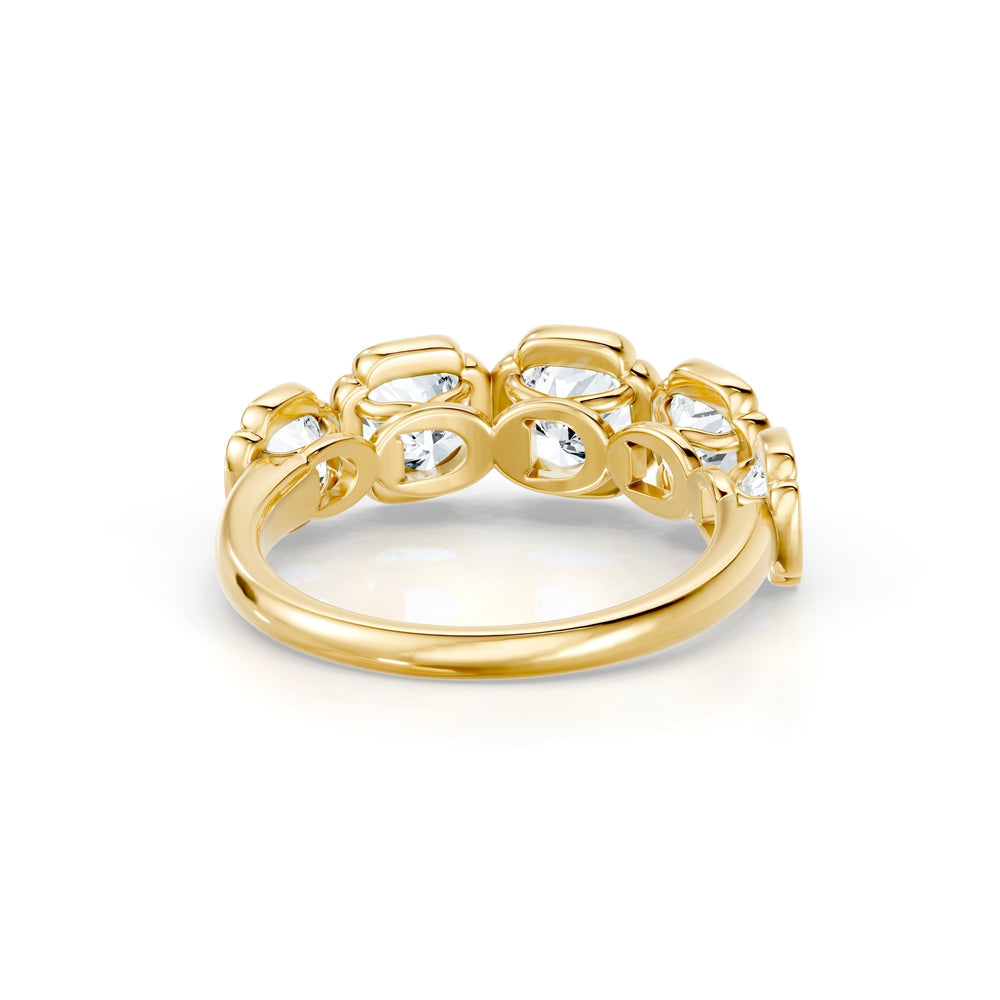 Dorée 5-Stone Lab Diamond Cushion Band image 10