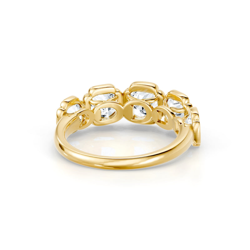 Dorée 5-Stone Lab Diamond Cushion Band image 10