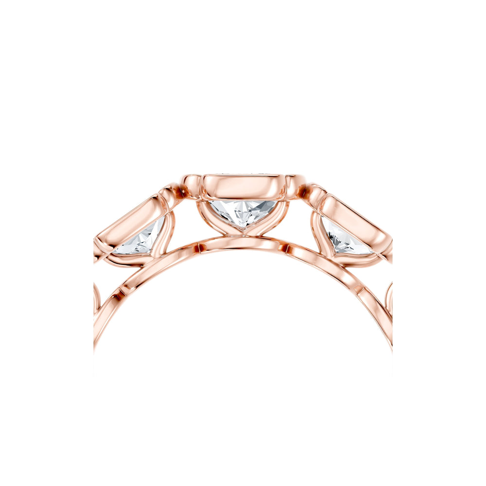 Dorée 5-Stone Lab Diamond Cushion Band image 18
