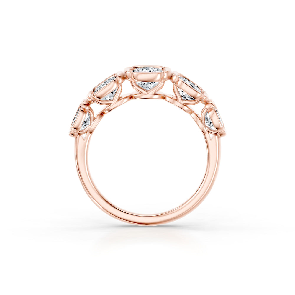 Dorée 5-Stone Lab Diamond Cushion Band image 17