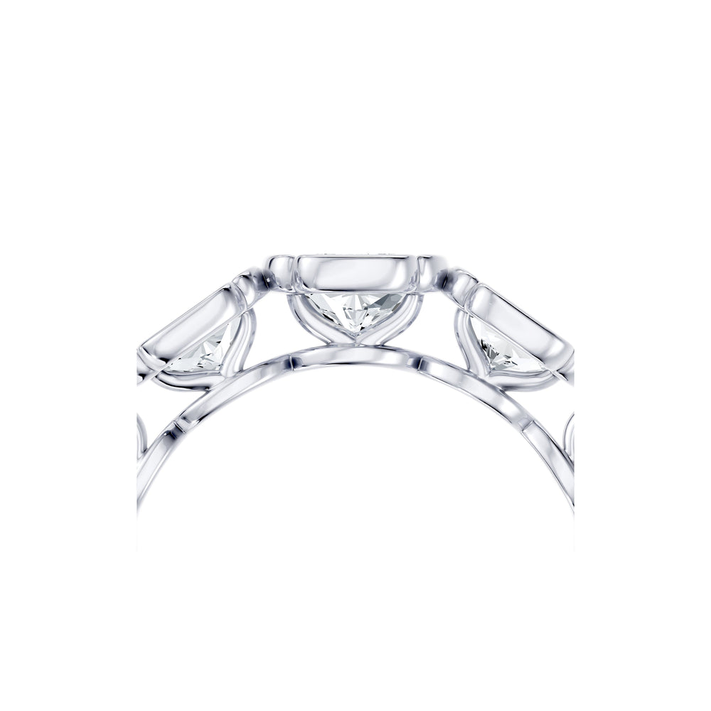 Dorée 5-Stone Lab Diamond Cushion Band image 6