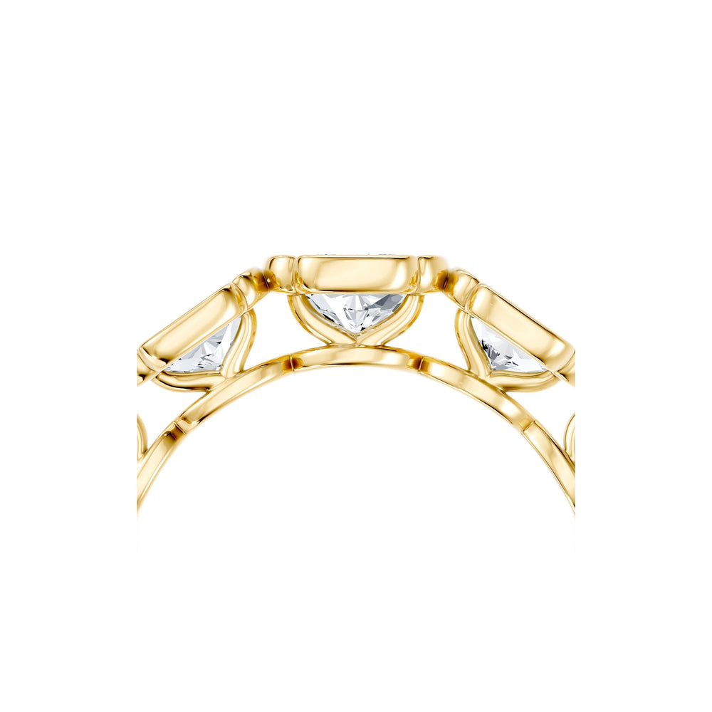 Dorée 5-Stone Lab Diamond Cushion Band image 12