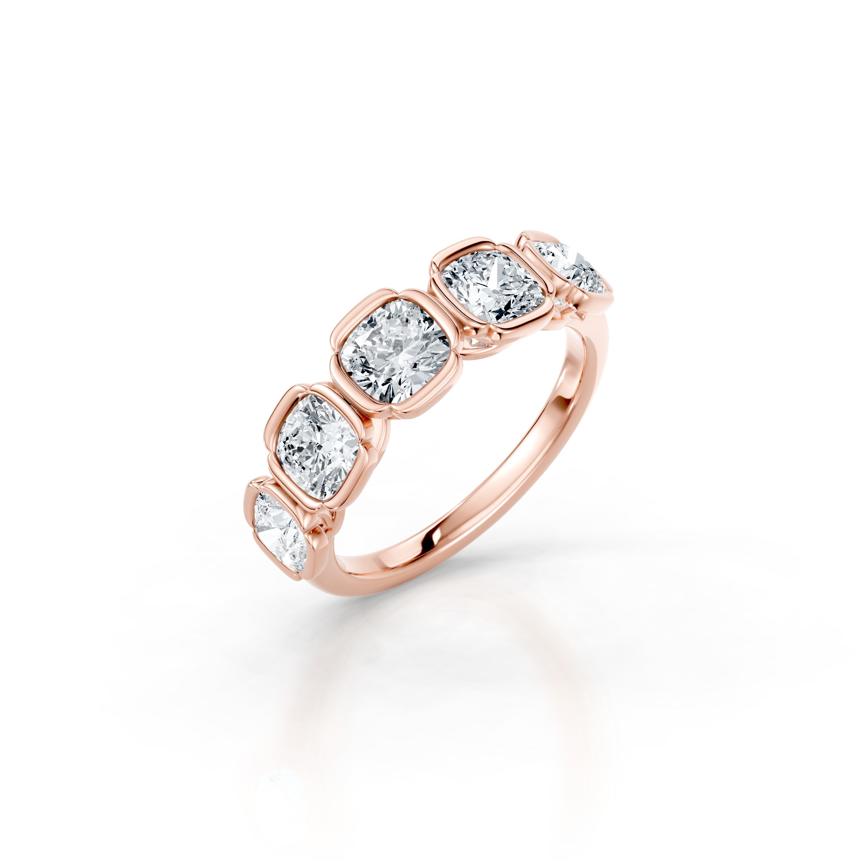 Dorée 5-Stone Cushion Lab Diamond Band | Jean Dousset