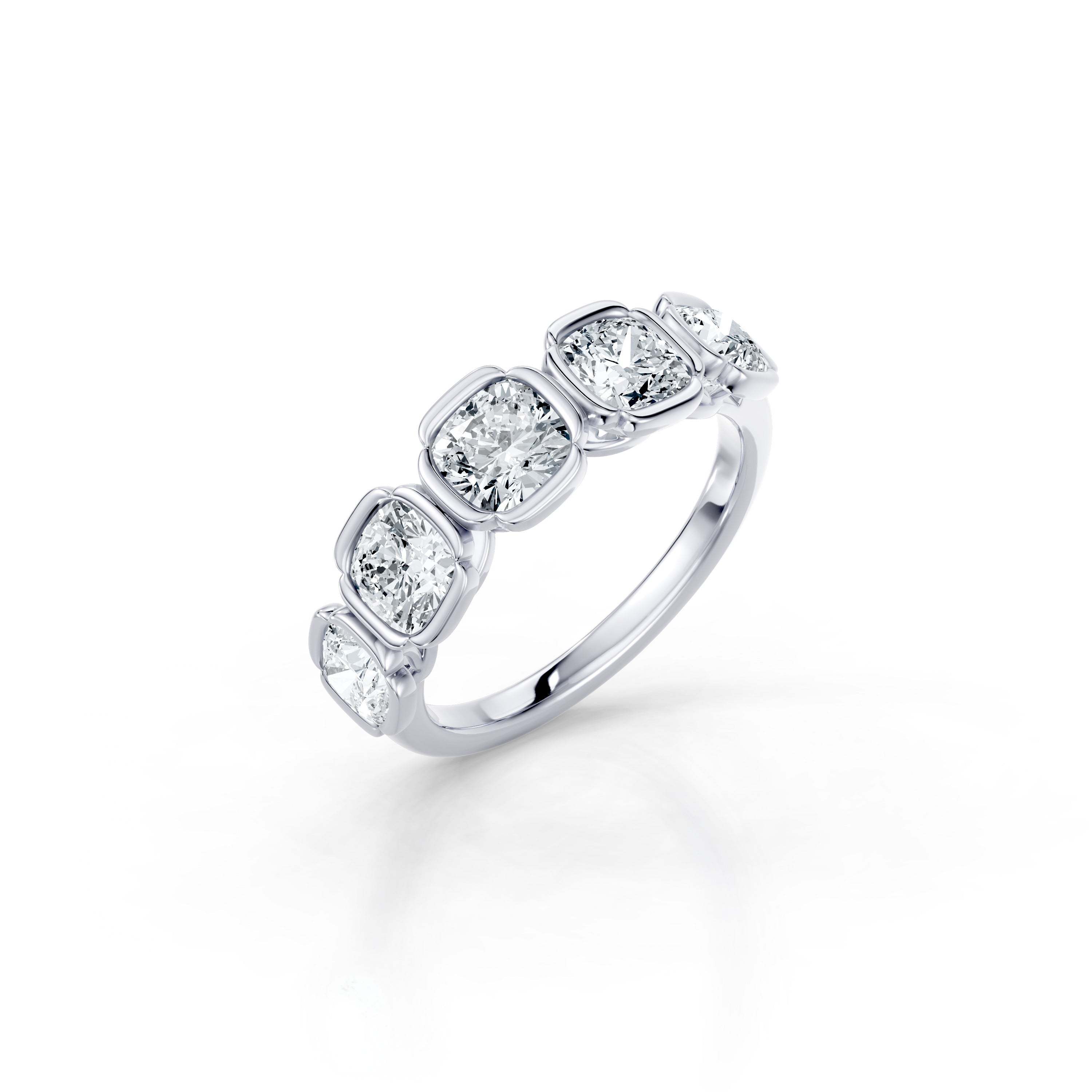 Dorée 5-Stone Cushion Lab Diamond Band | Jean Dousset