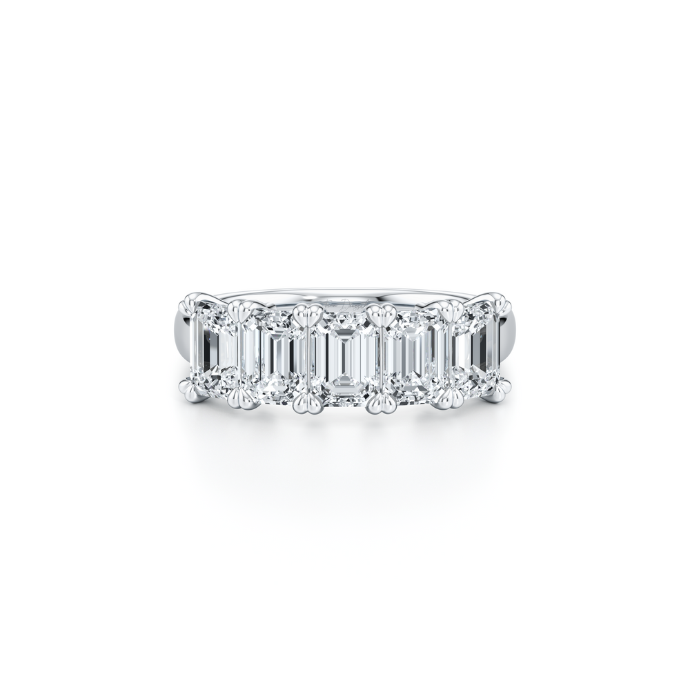 Elle 5-Stone Emerald Lab Diamond Band image 8
