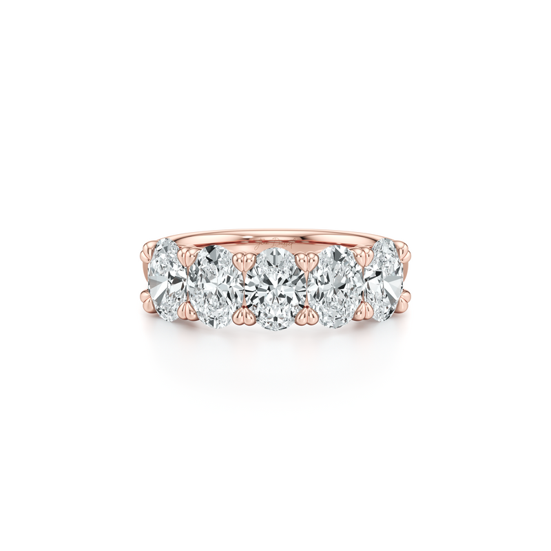 Elle 5-Stone Oval Lab Diamond Band image 6