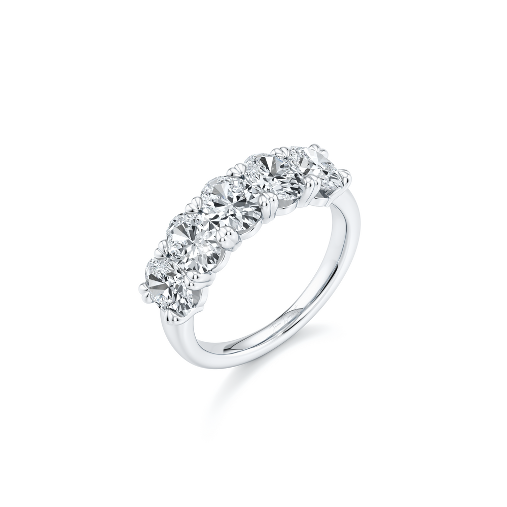 Elle 5-Stone Oval Lab Diamond Band image 1