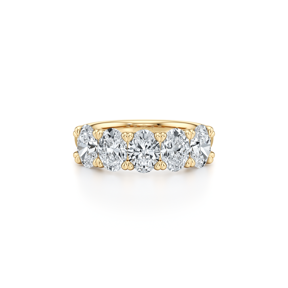 Elle 5-Stone Oval Lab Diamond Band image 4