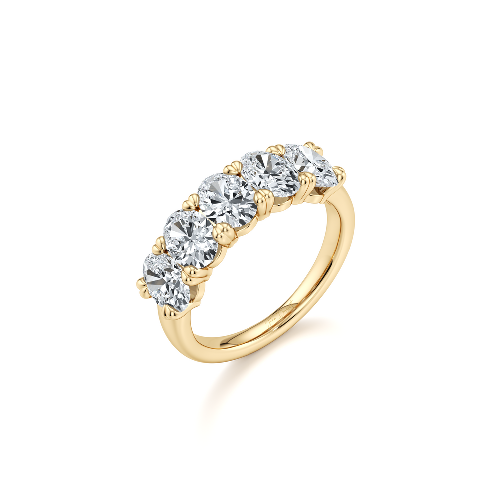 Elle 5-Stone Oval Lab Diamond Band image 3