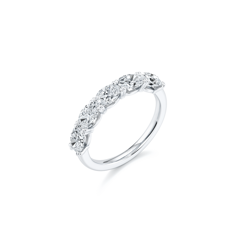 Elle 5-Stone East-West Oval Lab Diamond Band image 1