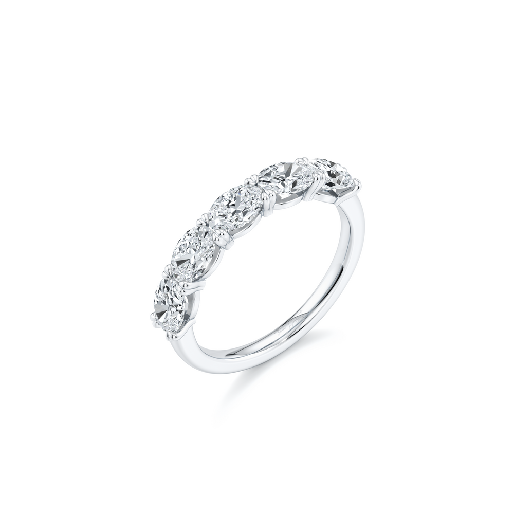 Elle 5-Stone East-West Oval Lab Diamond Band image 7