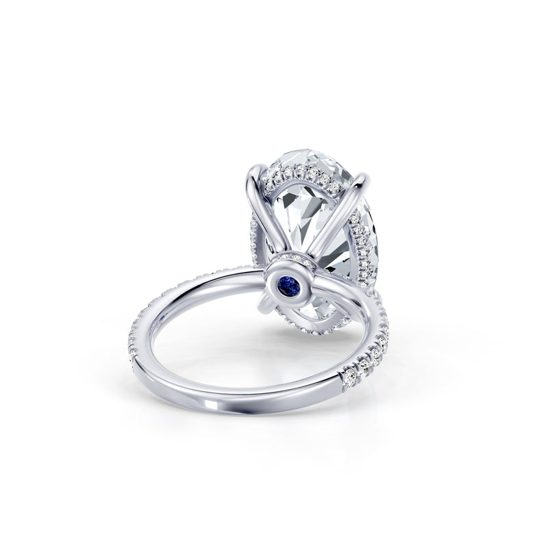 High Jewelry | Audrey Oval Cut Solitaire Lab Diamond Engagement Ring image 3