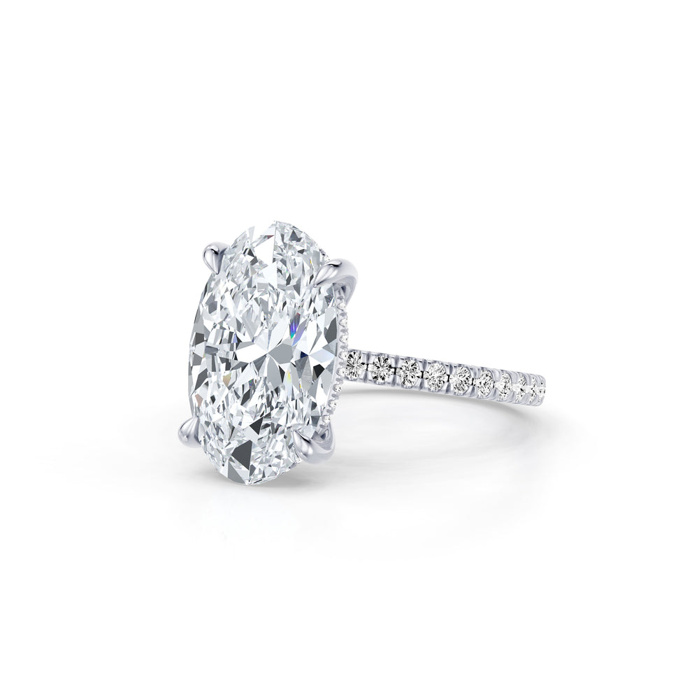 High Jewelry | Audrey Oval Cut Solitaire Lab Diamond Engagement Ring image 2