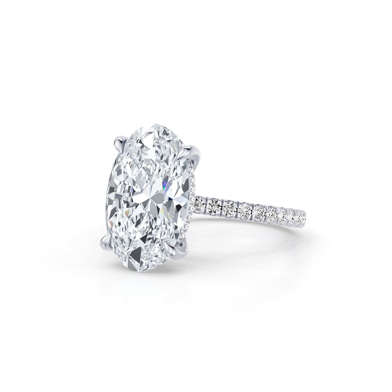 High Jewelry | Audrey Oval Cut Solitaire Lab Diamond Engagement Ring image 2