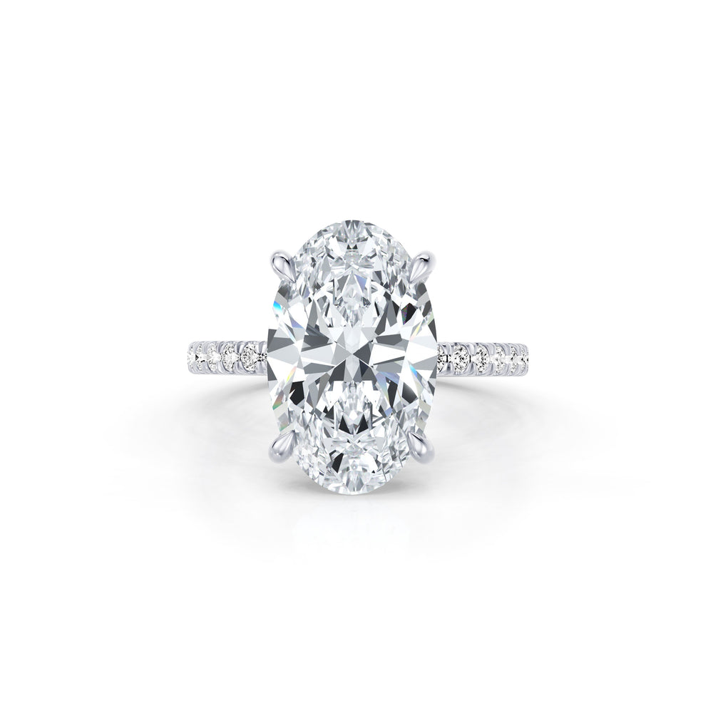 High Jewelry | Audrey Oval Cut Solitaire Lab Diamond Engagement Ring image 1