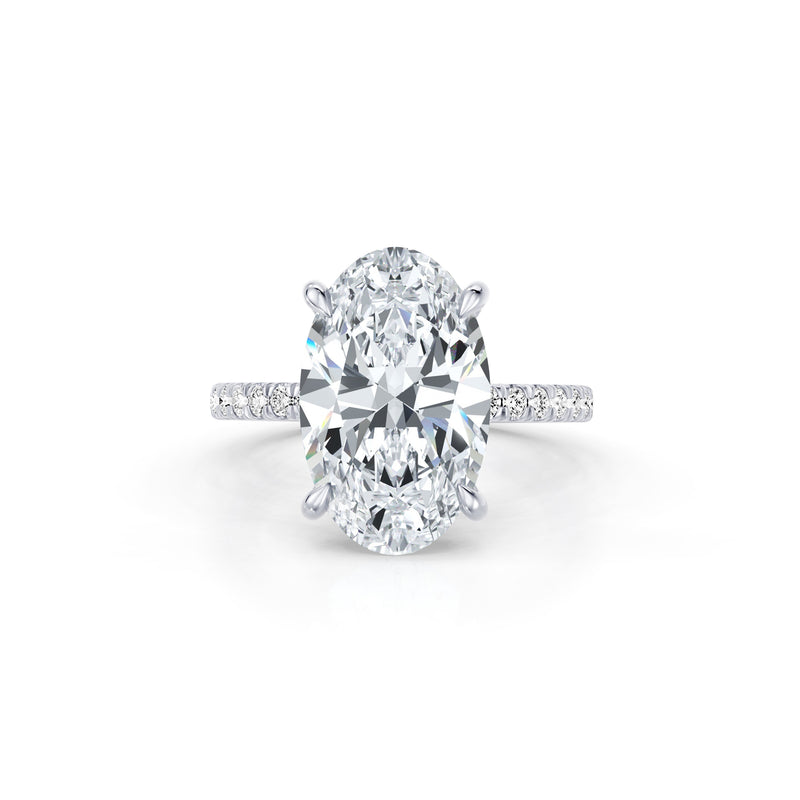 High Jewelry | Audrey Oval Cut Solitaire Lab Diamond Engagement Ring image 1