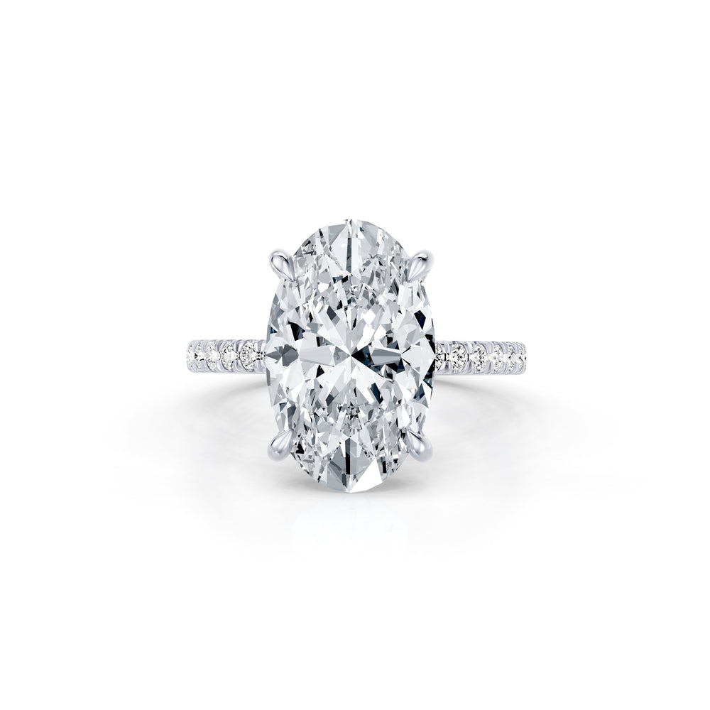 High Jewelry | Audrey Oval Cut Solitaire Lab Diamond Engagement Ring image 1