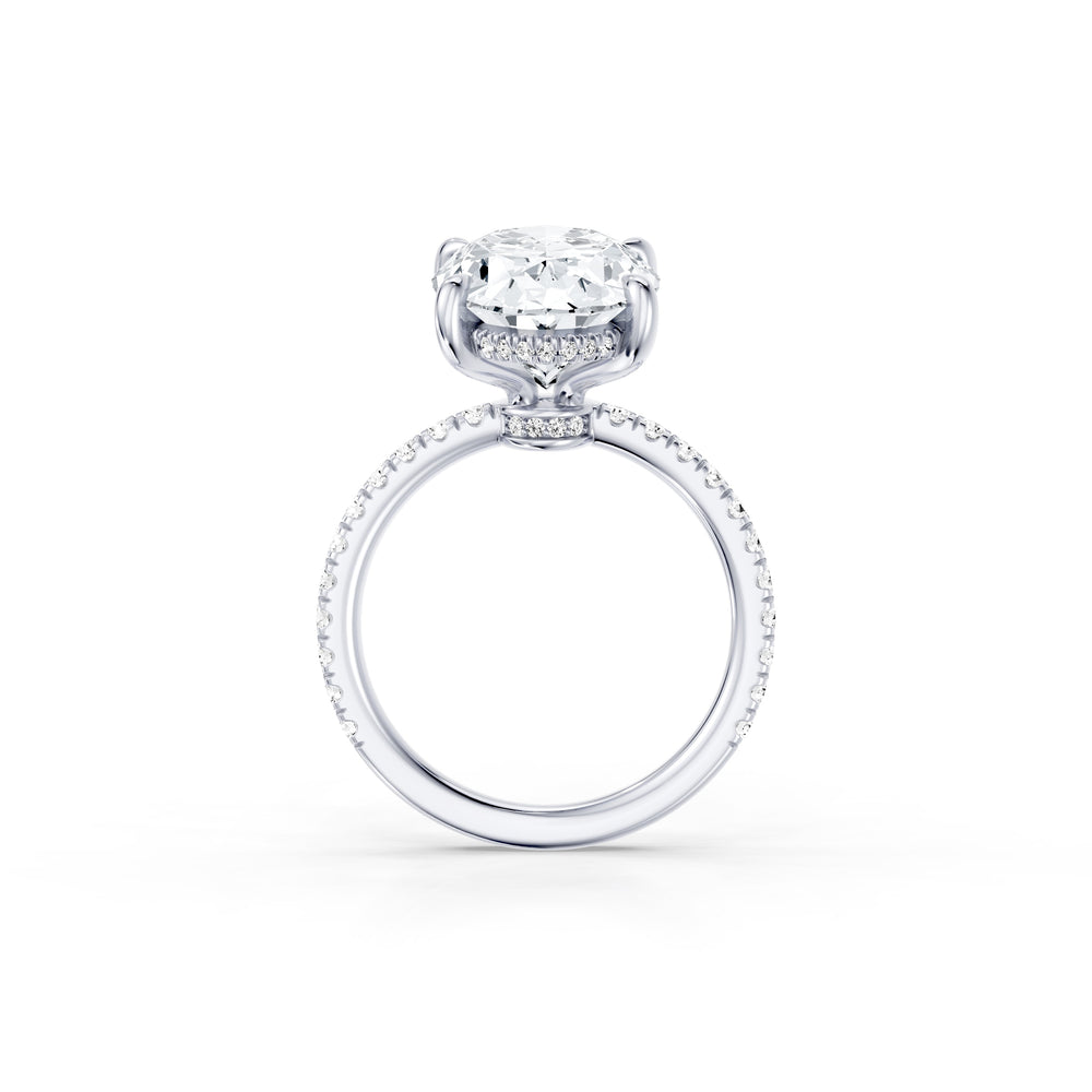 High Jewelry | Audrey Oval Cut Solitaire Lab Diamond Engagement Ring image 4