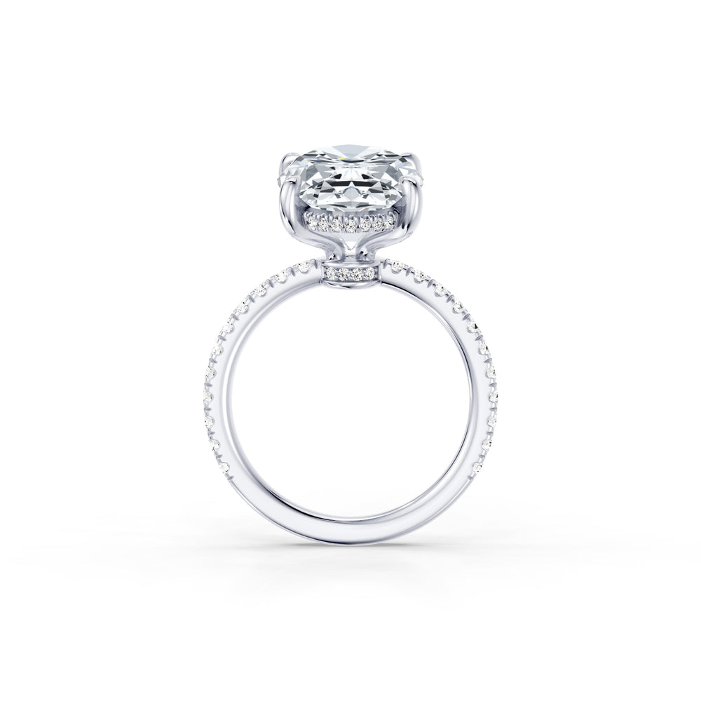 High Jewelry | Audrey Oval Cut Solitaire Lab Diamond Engagement Ring image 4