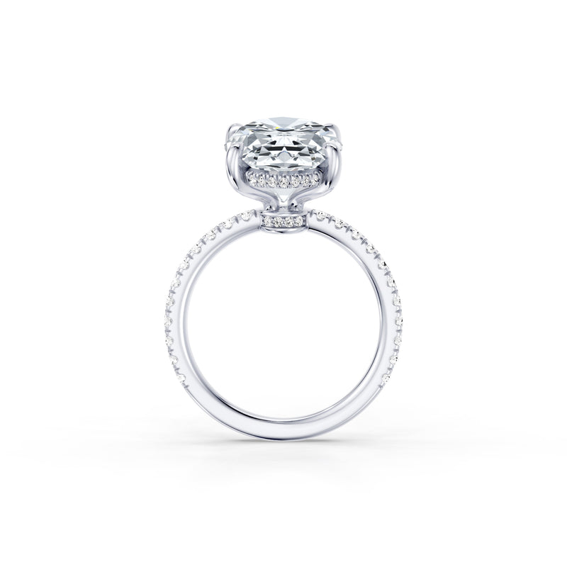 High Jewelry | Audrey Oval Cut Solitaire Lab Diamond Engagement Ring image 4