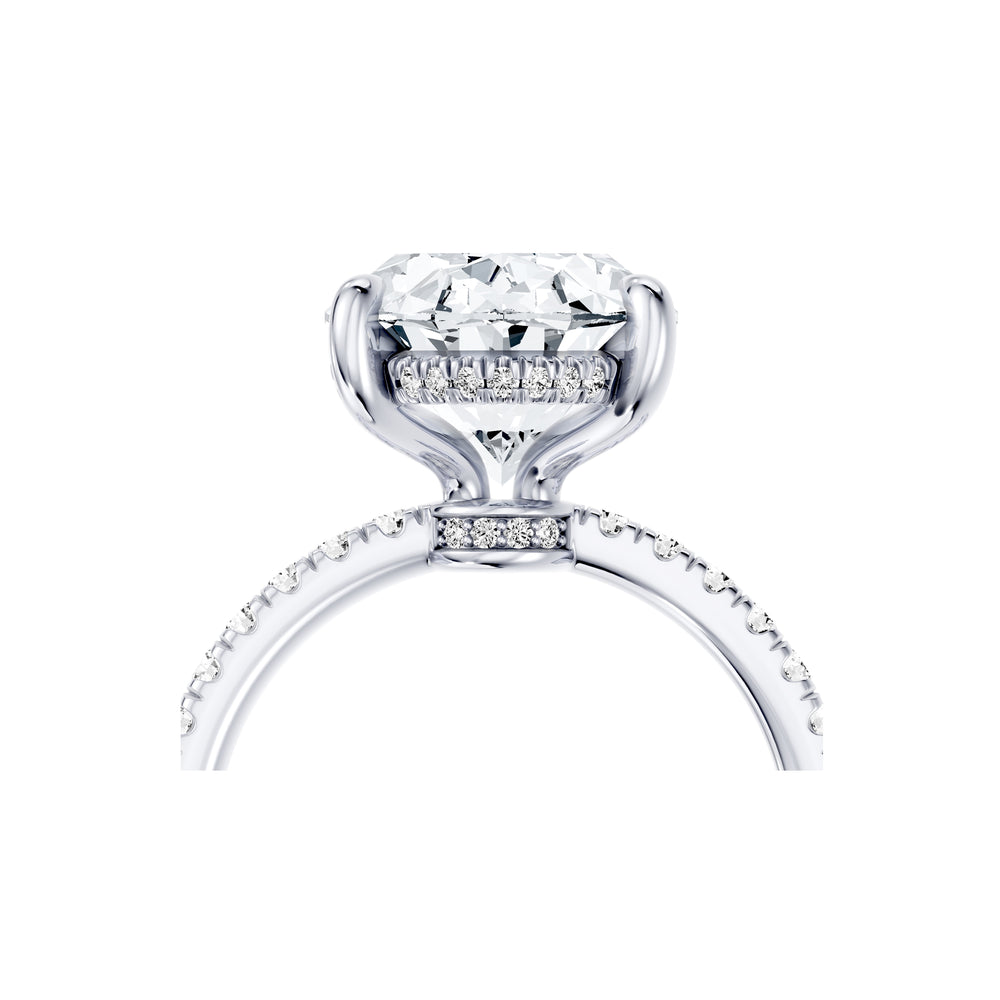 High Jewelry | Audrey Oval Cut Solitaire Lab Diamond Engagement Ring image 5
