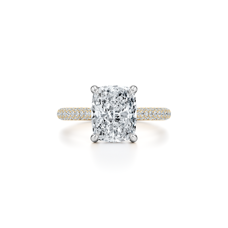 Chelsea Elongated Cushion Cut Solitaire Lab Diamond Engagement Ring image 1