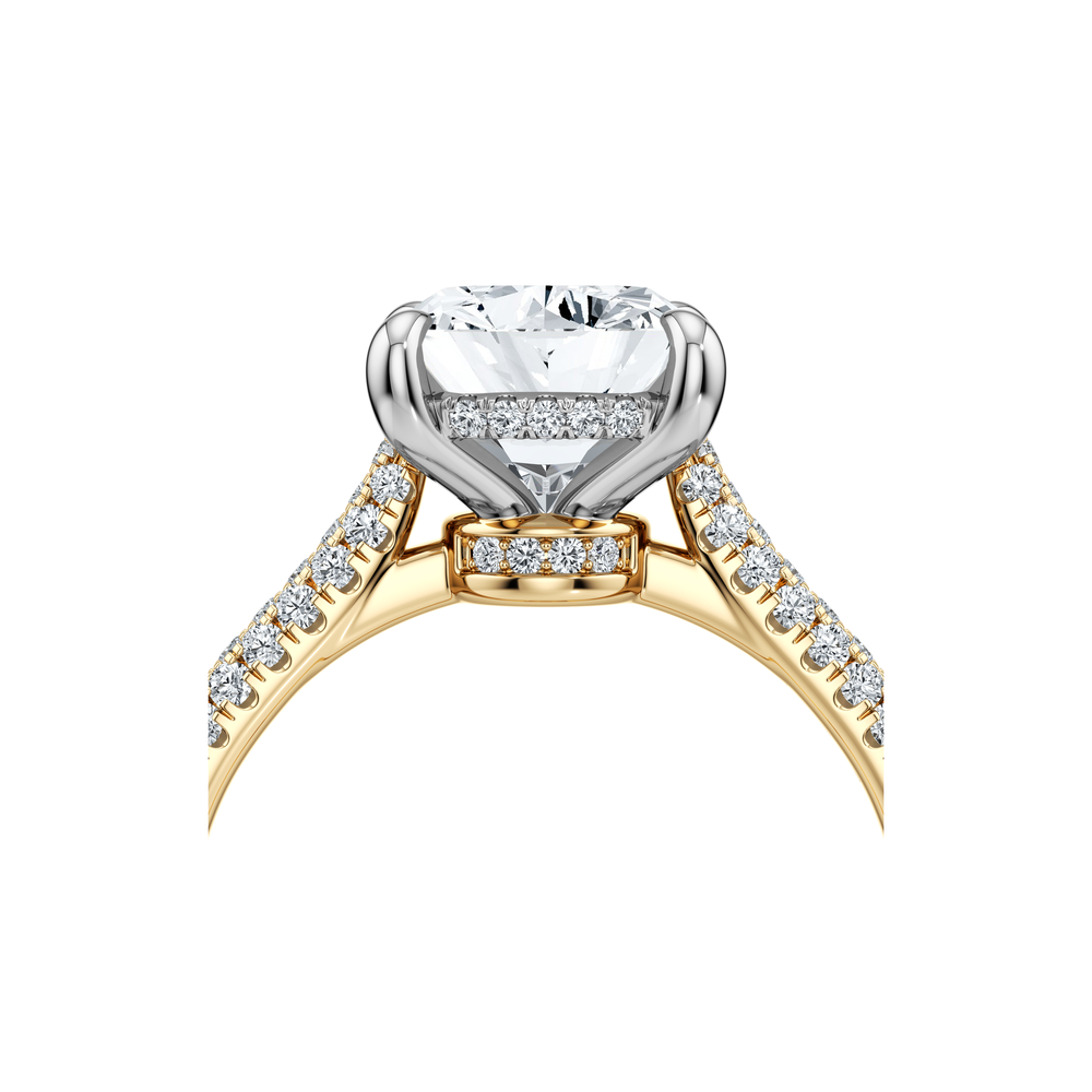 Chelsea Elongated Cushion Cut Solitaire Lab Diamond Engagement Ring image 5