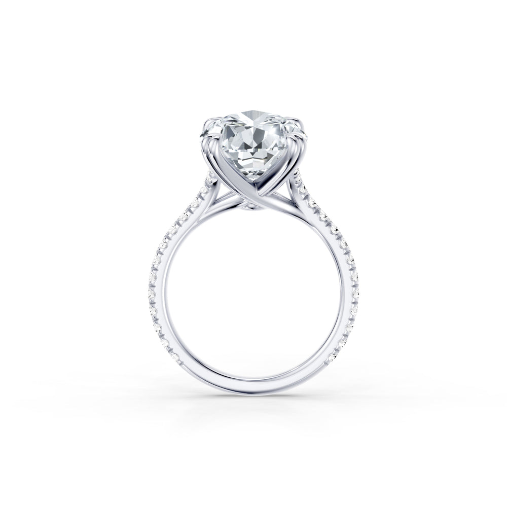 High Jewelry | Elle Pear Cut Solitaire Lab Diamond Engagement Ring image 4
