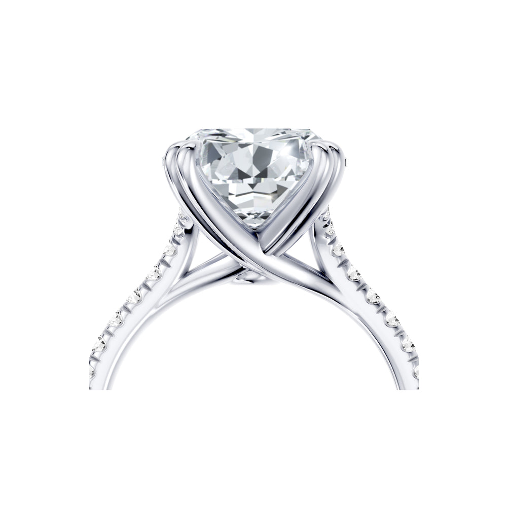 High Jewelry | Elle Pear Cut Solitaire Lab Diamond Engagement Ring image 5