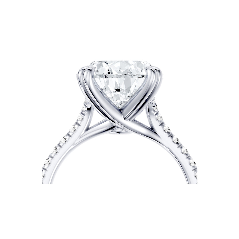 High Jewelry | Elle Pear Cut Solitaire Lab Diamond Engagement Ring image 5