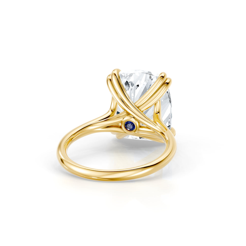 High Jewelry | Elle Cushion Cut Lab Diamond Solitaire Engagement Ring image 3