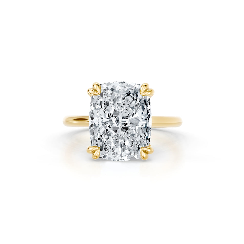 High Jewelry | Elle Cushion Cut Lab Diamond Solitaire Engagement Ring image 1